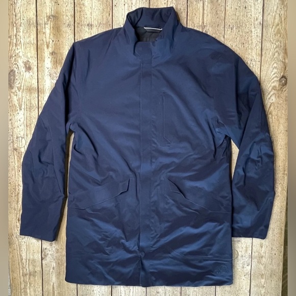 Aether Polar Trench Coat Men’s Medium Blue Waterproof Winter Parka Jacket - Picture 3 of 13